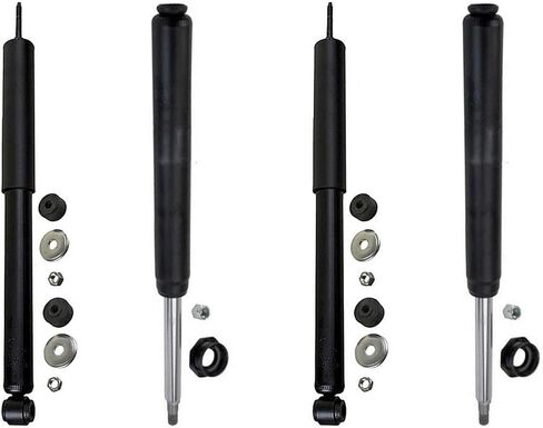 4 Front Rear Shock Absorber Suspension Strut Cartridge for Toyota Corolla 1975 1976 1977 1978 1979 1.2L l4, Compatible with Toyota Corolla 1975-1979 1.6L l4 in Kuwait