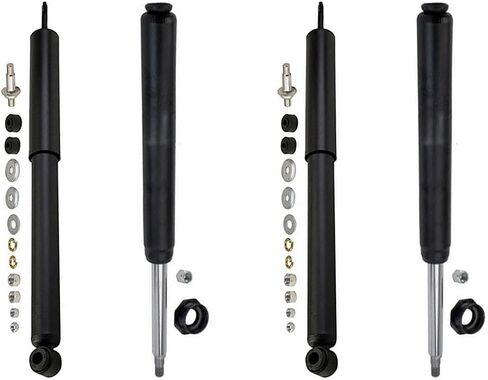 4 خرطوشة دعامة تعليق ممتص الصدمات الأمامي والخلفي لسيارة Toyota Corolla 1980 1981 1982 1984 1985 1.8L l4، متوافقة مع Toyota Corolla 1983-1985 1.6L l4 in Kuwait