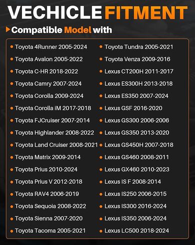 مستشعر موضع عمود الحدبات MOTOALL متوافق مع Toyota Corolla Camry RAV4 Tacoma Highlander 4Runner Sienna Tundra Prius Lexus ES350 RX350 RX450H ES300H IS350 GX460 LX570 Scion tC xD in Kuwait
