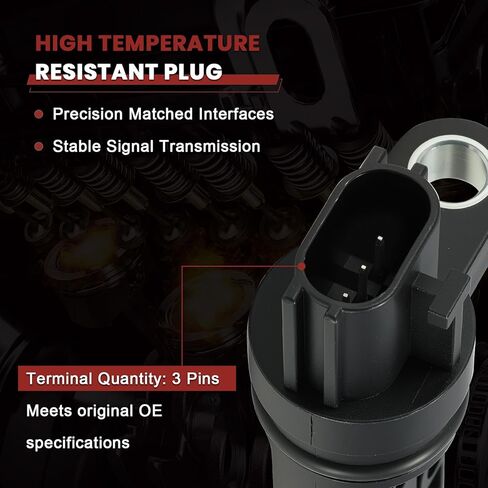 Engine Cam Crank Camshaft Crankshaft Position Sensor Set of 3 Compatible with Nissan Altima 350Z Quest Maxima Murano Infiniti G35 FX35 M35 I35 3.5L 917707 907716 917704 in Kuwait