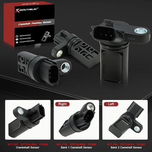 Engine Cam Crank Camshaft Crankshaft Position Sensor Set of 3 Compatible with Nissan Altima 350Z Quest Maxima Murano Infiniti G35 FX35 M35 I35 3.5L 917707 907716 917704 in Kuwait