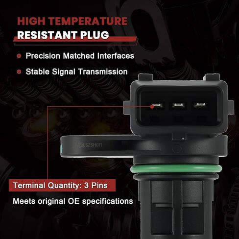 39350-23910 Engine Cam Camshaft Position Sensor Set of 2 Compatible with Kia Forte Soul Forte5 Sportage Spectra Hyundai Elantra Tucson 2004-2021 1.8L 2.0L Replace#39350-23700,PC661 in Kuwait