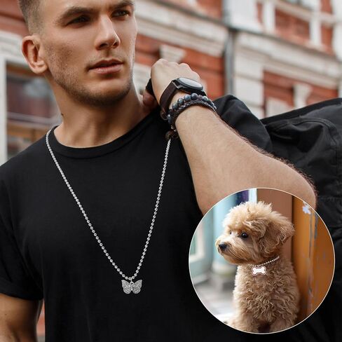 66Feet Ball Bead Chain Black Stainless Steel Dog Tag Chain with Matching Connectors for Jewelry Making Necklace Hanging Bracelets Keychain(2.4mm) in Saudi Arabia