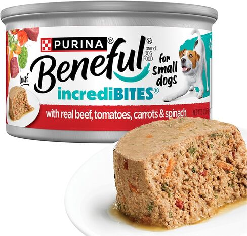 Purina Beneful Small Breed Wet Dog Food, Incredibites Pate with Real Beef Recipe - (Pack of 12) 3 oz. Cans in Saudi Arabia