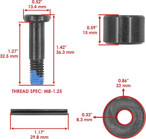 Caltric Secondary Clutch Pulley Roller Thrust Kit Compatible with Can-Am Traxter HD8 HD10 2016-2023 / Defender HD8 HD10 2016-2025 / Maverick 800 1000 2015-2025 in Kuwait