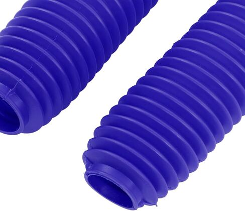 Front Fork Cover, Fydun 1 Pair Motorcycle Front Fork Shock Boots Dust Cover Replacement for RM125 DR250 DRZ400 400(Blue) in Kuwait