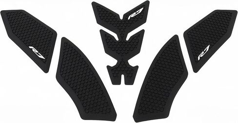 Motorcycle Tank Pad Side Traction Grip Protectors for YAMAHA YZF R7 2026 Anti-Slip Rubber Fuel Tank Stickers 5 PCS Set Black in Kuwait