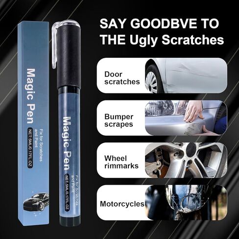 2Pcs All Cars Magic Pen, Magic Car Scratch Removal Pen, All Cars Magic Pen for Car Scratches, Quick Paint Scratch Remover & Easy Car Paint Repair in Kuwait