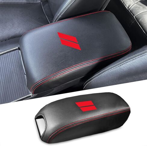 Center Console Cover for Dodge Durango 2011-2020 - Anti-Scratch Middle Console Armrest Cover for Dodge Durango Accessories 2020 2019 2018 2017 2016 2015 2014 2013 2012 2011 (Black Stitches) in Kuwait