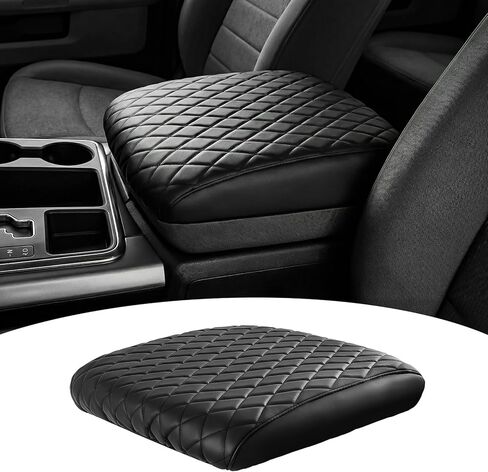 غطاء وحدة التحكم المركزية FREESOO لـ 2009-2018 Dodge Ram 1500 2500 3500، وسادة وسادة مسند الذراع، جلد صناعي مقاوم للماء، سهل التنظيف، غير قابل للانزلاق ومضاد للخدش، مقعد دلو فقط in Kuwait