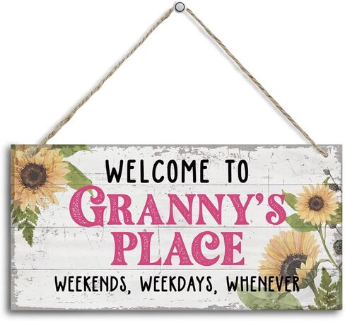 Memaw is The Name Spoiling is The Game Wood Decor Sign, Hanging Printed Wooden Plaque Decor, Rustic Home Decor Sign, Decorative Wall Art, Home Accent, Memaw Decor, Gift for Grandma, Women 12x6 inch in Kuwait