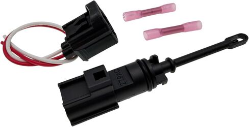 Intake Air Charge Temperature Sensor and Connector Pigtail Harness 5149279AC Compatible with Challenger Charger Durango Cherokee Grand Cherokee Ram 1500 2500 3500 in Kuwait