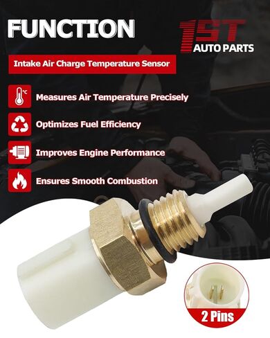 1ST 37880-P0A-A02 Intake Air Charge Temperature Sensor Fits for Acura CL RL TL MDX 1996-2004, for Honda Accord CR-V Odyssey Pilot 1994-2004, Replaces OE: 1435075 1581228 AJ0001 in Kuwait