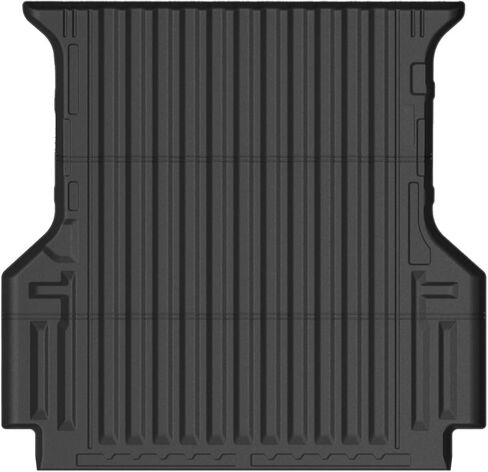 IKON MOTORSPORTS TPE Truck Bed Mat, Compatible with 2024 Ford Ranger Super Crew Cab 5Ft Bed, Custom Fit All Weather Heavy Duty 3D Rear Cargo Trunk Tray Protector Liner 1PC, Black in Kuwait