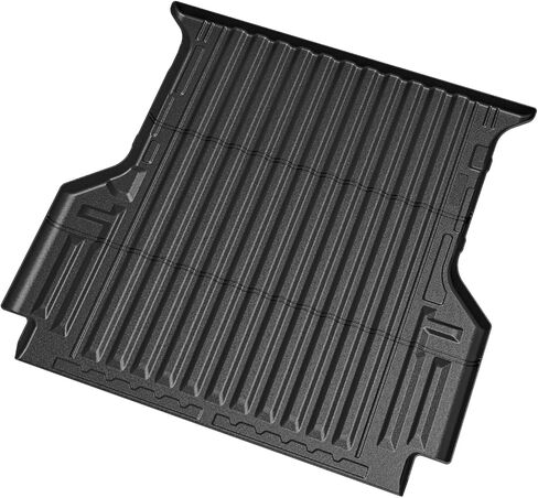 IKON MOTORSPORTS TPE Truck Bed Mat, Compatible with 2024 Ford Ranger Super Crew Cab 5Ft Bed, Custom Fit All Weather Heavy Duty 3D Rear Cargo Trunk Tray Protector Liner 1PC, Black in Kuwait