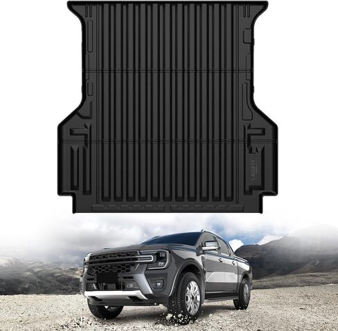 LASFIT 5.7FT حصيرة سرير الشاحنة مع Rambox لـ Ram 1500 2009-2025 2026 & RAM 1500 Classic 2019-2024 سرير قصير (5FT7 / 67.4 بوصة)، بطانة سرير شاحنة بضائع تناسب جميع الأحوال الجوية، أسود in Kuwait