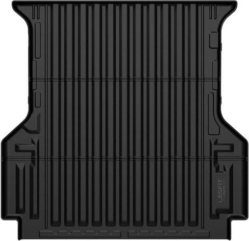 LASFIT 5.7FT حصيرة سرير الشاحنة مع Rambox لـ Ram 1500 2009-2025 2026 & RAM 1500 Classic 2019-2024 سرير قصير (5FT7 / 67.4 بوصة)، بطانة سرير شاحنة بضائع تناسب جميع الأحوال الجوية، أسود in Kuwait