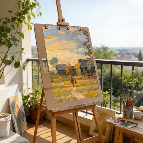 4 قطع لوحة رسم مقاس 18 × 24 بوصة، لوحة رسم كبيرة للفنان مع مقبض ومشبك وشريط مطاطي، لوحة فنية محمولة خفيفة الوزن للرسم والرسم والسفر والاستوديو in Kuwait