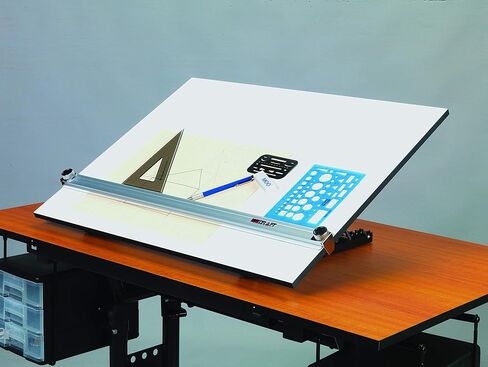 لوحة رسم متوازية بزاوية قابلة للتعديل فاخرة مقاس 20 بوصة × 26 بوصة من Martin Universal Design، ميلامين أبيض، 1 لكل واحدة (U-PEB2026K) in Kuwait