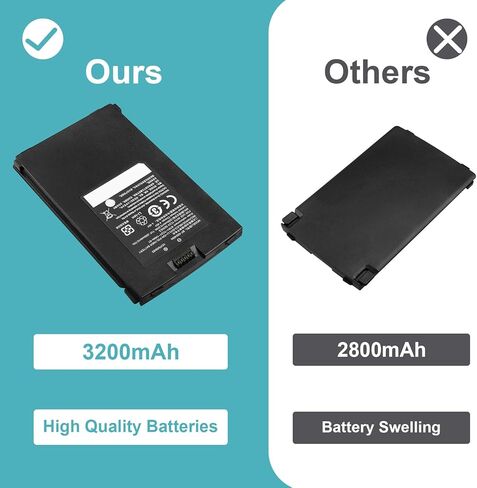 لاستبدال بطارية الماسح الضوئي Zebra TC21: TC26 TC21 TC26AK TC210 TC210K BT-000409A BT-000409B BTRY-TC2X-1XMA1-01 BTRY-TC2Y-2XMA-1A BT-000411-08 بطارية ليثيوم ماسح الباركود 3200 مللي أمبير في الساعة in Kuwait