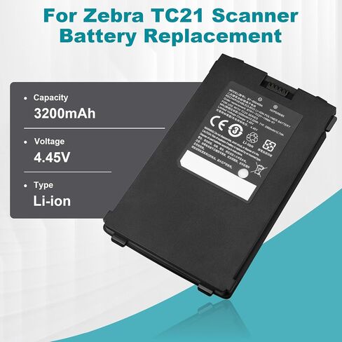لاستبدال بطارية الماسح الضوئي Zebra TC21: TC26 TC21 TC26AK TC210 TC210K BT-000409A BT-000409B BTRY-TC2X-1XMA1-01 BTRY-TC2Y-2XMA-1A BT-000411-08 بطارية ليثيوم ماسح الباركود 3200 مللي أمبير في الساعة in Kuwait