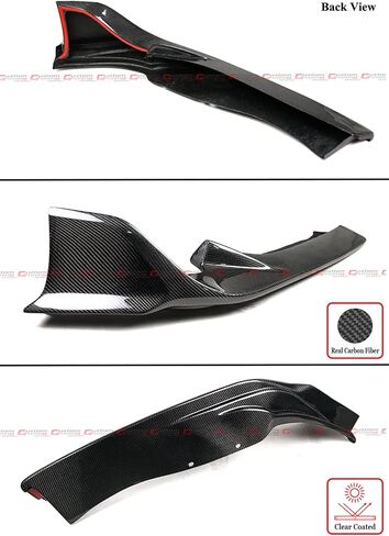CTM Design V2 حقيقي من ألياف الكربون الجبهة حافة مصد السيارة الفاصل متوافق مع 2020-2025 Toyota Supra GR A90 A91 MK5 in Kuwait
