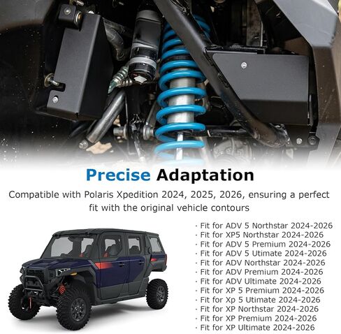طقم غطاء واقي لدرع خط A/C مناسب لخطوط مكثف مكيف الهواء Polaris Xpedition ومكونات الجزء السفلي (2024-2026) in Kuwait