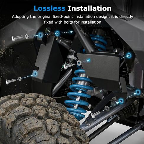 طقم غطاء واقي لدرع خط A/C مناسب لخطوط مكثف مكيف الهواء Polaris Xpedition ومكونات الجزء السفلي (2024-2026) in Kuwait