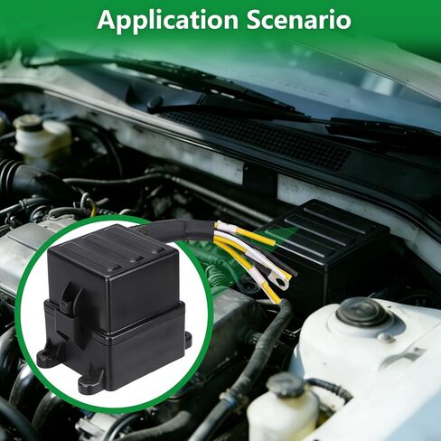 Wengart 12V صندوق ترحيل الصمامات المدمج مسبقًا WG33K، مركز توزيع الطاقة ثلاثي الاتجاهات مع مرحلات 40A JD1912 وصمامات ATC/ATO، حزام مقاوم للماء IP65 للدراجات النارية، UTV، ATV، الأسلاك البحرية والمنزلية، أسود in Kuwait