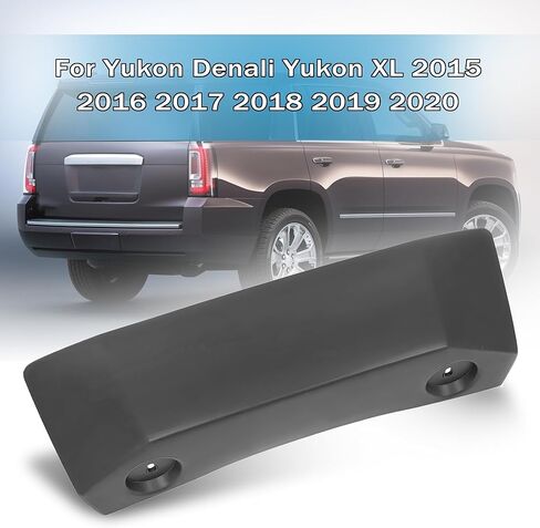 غطاء وصلة المقطورة الخلفية من PartsFlow، غطاء مصد أسود لسيارة GMC Yukon Denali Yukon XL 2015 2016 2017 2018 2019 2020 PTM استبدال # 23142974 GM1180181 in Kuwait