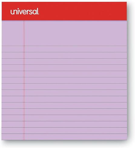 وسادات ملاحظات مثقوبة ملونة من Universal 35854، قاعدة ضيقة، 5 × 8، أوركيد، 50 ورقة، دزينة in Kuwait