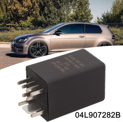 مرحل سخان Glown لسكودا، ومركبات المقاعد - لـ A3 8P/8V، لـ A4 B7/B8، A5 8T، لـ A6 C6/C7، Q5 8R، لـ Passat B6/B7/B8/CC، لـ Transporter T5 - OEM 04L907282B، أسود in Kuwait