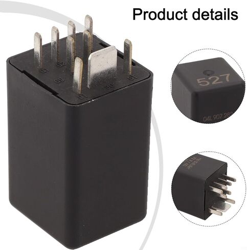 مرحل سخان Glown لسكودا، ومركبات المقاعد - لـ A3 8P/8V، لـ A4 B7/B8، A5 8T، لـ A6 C6/C7، Q5 8R، لـ Passat B6/B7/B8/CC، لـ Transporter T5 - OEM 04L907282B، أسود in Kuwait