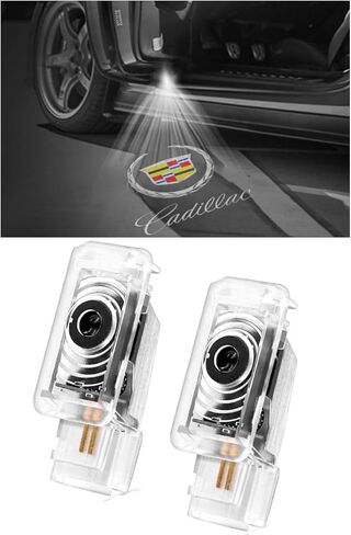 3D Shadow Lights LED Door Logo Projector for SRX CT6 CT5 CT4 XTS ATS XT4 XT5 XT6 Dual Plug Puddle Lights for Cadillac Welcome Courtesy Lights Auto Accesories in Kuwait