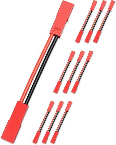 Tensso 2Pin JST Extension Cable: 10pcs JST Female to JST Female Connector for RC Battery Connectors, SYP 2.5mm 22AWG 2-Pin JST Female Connectors to Connect 2 JST Male Plugs Together for RC Parts in Kuwait