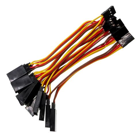 6 Pcs JR Servo Y Splitter Cable,1 Female to 2 Male Extension Harness Lead Wire for RC Cars, Boats, Drones, Airplane Models（11CM 22-AWG） in Kuwait