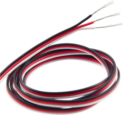 26awg Servo Extension Cable Wire 50 feet 30 Cores Lead 3-pin Line for Futaba JR RC Servo Hobby Model Drones Boats Planes DIY Accessories(E256-1) in Kuwait