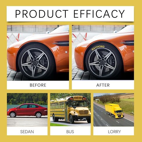 Car Tire Paint Pen – Acrylic Resin Formula, Smooth Writing, Works on Tires, Plastic, Metal & More, DIY Decoration Essential – 3g / 0.11 oz (3-Pack) in Kuwait