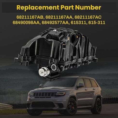 68492577AA 68211167AA Intake Manifold with Control Actuator Compatible with Jeep Grand Cherokee 2014-2021, for Wrangler 2020-2023, fits for Ram 1500 2014-2018/2020-2023 3.0L Diesel in Kuwait
