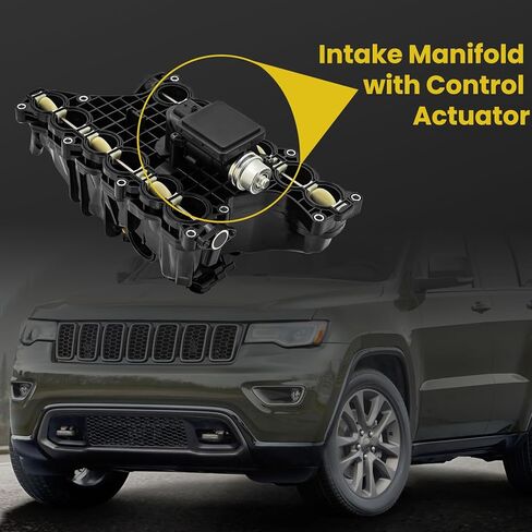 68492577AA 68211167AA Intake Manifold with Control Actuator Compatible with Jeep Grand Cherokee 2014-2021, for Wrangler 2020-2023, fits for Ram 1500 2014-2018/2020-2023 3.0L Diesel in Kuwait