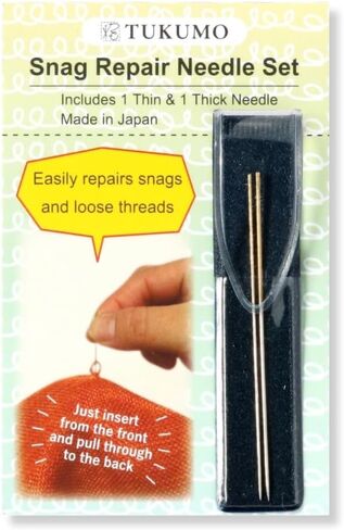TUKUMO Snag Repair Needle أداة إصلاح Snag لإصلاح العقبات في الحياكة والمنسوجات والسترات والمفروشات والستائر المصنوعة في اليابان in Kuwait