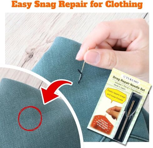 TUKUMO Snag Repair Needle أداة إصلاح Snag لإصلاح العقبات في الحياكة والمنسوجات والسترات والمفروشات والستائر المصنوعة في اليابان in Kuwait