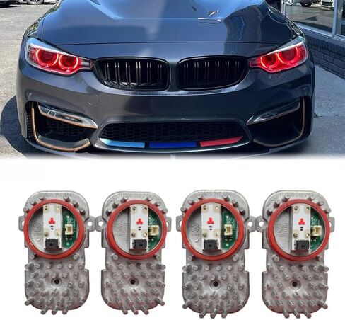 4 قطع ليمون أصفر DRL عيون الملاك مجموعة تناسب 2014 2015 2016 2017 BMW E92 E93 LCI F25 F80 F32 F33 F36 F83 F82 F06 X5 X6 زينون المصباح النهاري الجري الخفيف، وحدات DRL، أصفر ليموني in Kuwait