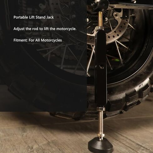 400kg Heavy Duty Motorcycle Jack Stand with Brake Lock Height Adjustable Heavy Duty Steel Repair Stand Universal Motorcycle Repair Support Stand Includes Full Set of Instal in Kuwait