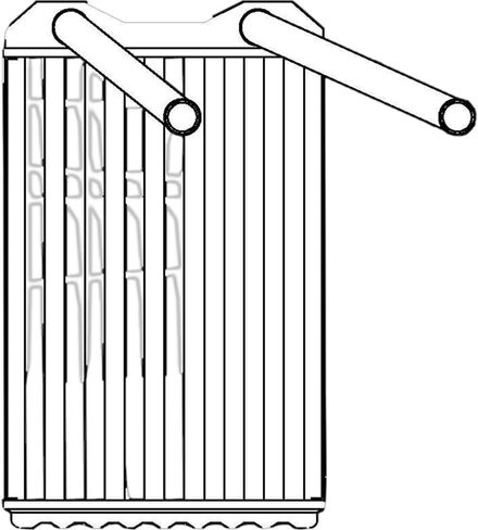 Front HVAC Heater Core Compatible With Toyota 4Runner 1995 1994 1993 1992 1991 1990 P-4306354 in Kuwait