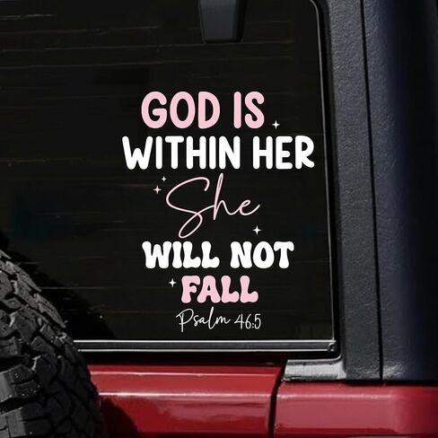 قطعتان من ملصق السيارة المسيحية Fear Not for I Am with You - ملصق فينيل آية الكتاب المقدس Isaiah 41:10، ملصق ممتص للصدمات من الكتاب المقدس الملهم على شكل فراشة، هدية الإيمان فوق الخوف للنساء المسيحيات القلق، أسود in Kuwait