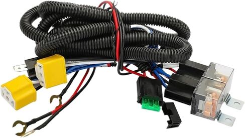 H4 LED Headlights Relay Wiring Harness Kit H6054 7x6 5x7 Compatible With Tacoma 1995-1997 Pickup 1988-1995 in Kuwait