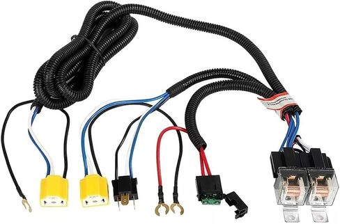 H4 LED Headlights Relay Wiring Harness Kit H6054 7x6 5x7 Compatible With Tacoma 1995-1997 Pickup 1988-1995 in Kuwait