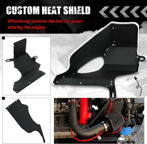 PTNHZ Cold Air Intake System Kit w/Heat Shield Compatible With 2013-2020 Audi A3 Q3 Seat Skoda VW Beetle Golf Jetta Santana EA211 1.2T 1.4T TSI Engine in Kuwait