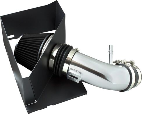 Cold Air Intake System with Heat Shield Kit + Filter Combo BLACK Compatible For 14-18 Ram 2500/3500 6.4L V8 in Kuwait